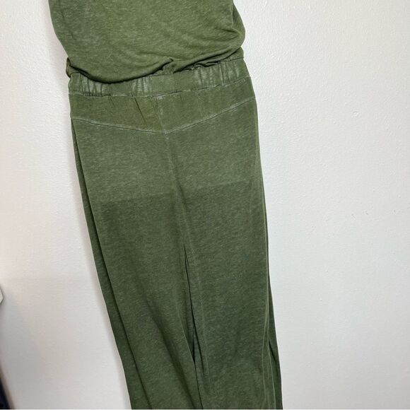 Harlow and Rose Woman Green Jumpsuit Sleeveless Elastic Waist Burnout Pockets 1X - Picture 9 of 16